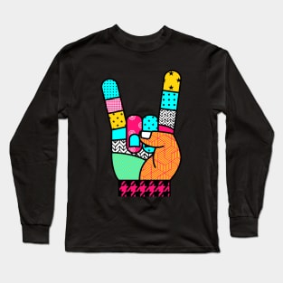 HAND SIGN-PEACE Long Sleeve T-Shirt